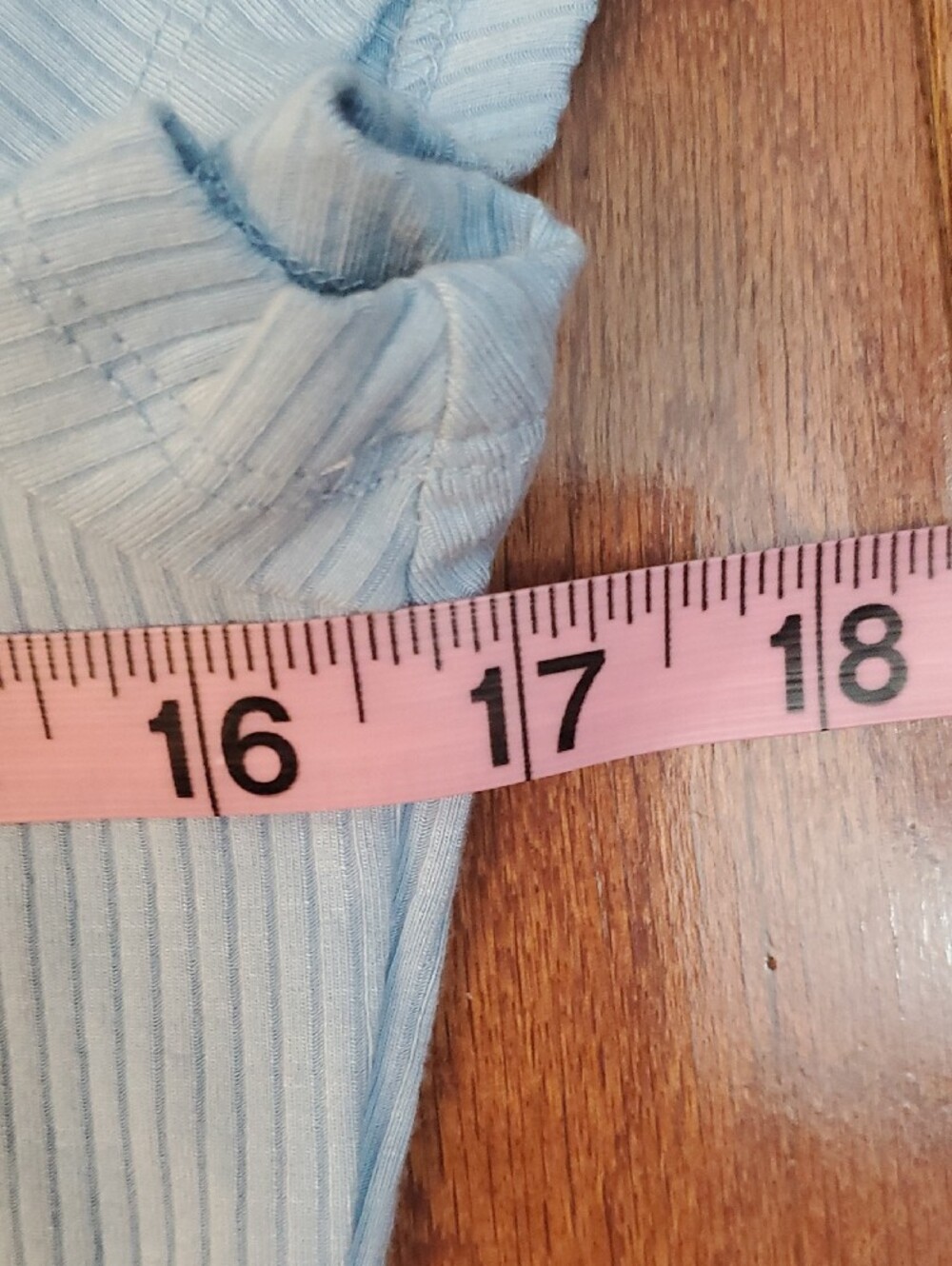 Love Tree Romper Ribbed Light Blue Size Large - Picture 3 of 9
